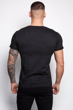 Crew Neck Pocket Roll T-Shirt