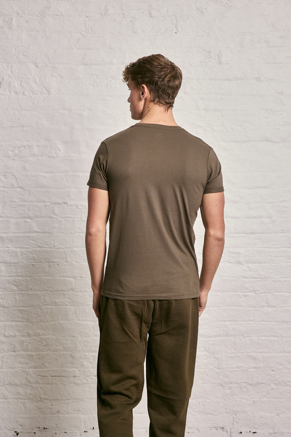 Crew Neck Pocket Roll T-Shirt