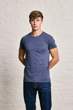 Crew Neck Pocket Roll T-Shirt