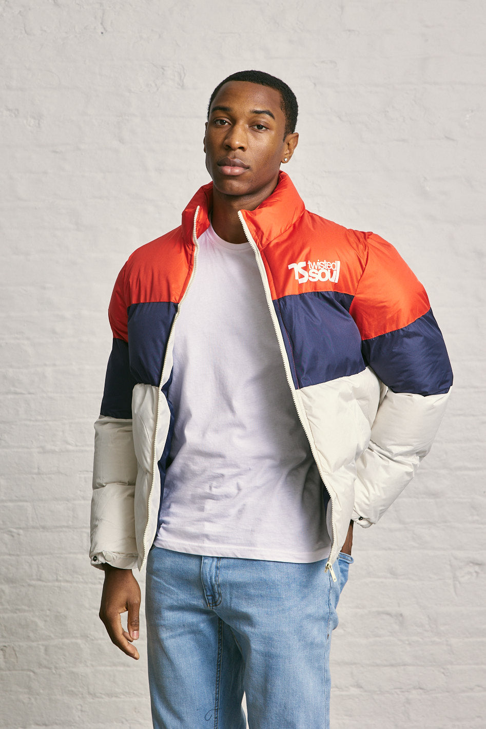 Twisted Soul Funnel Neck Puffer Coat