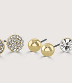4PCS EARRING PACK - GOLD