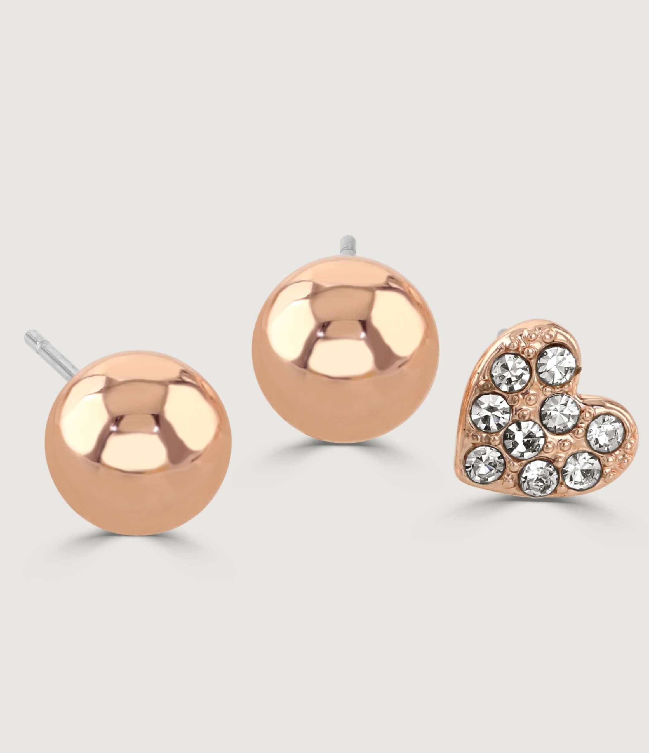 4PCS EARRING PACK - ROSE GOLD