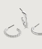 FREYA HOOP DUO - SILVER