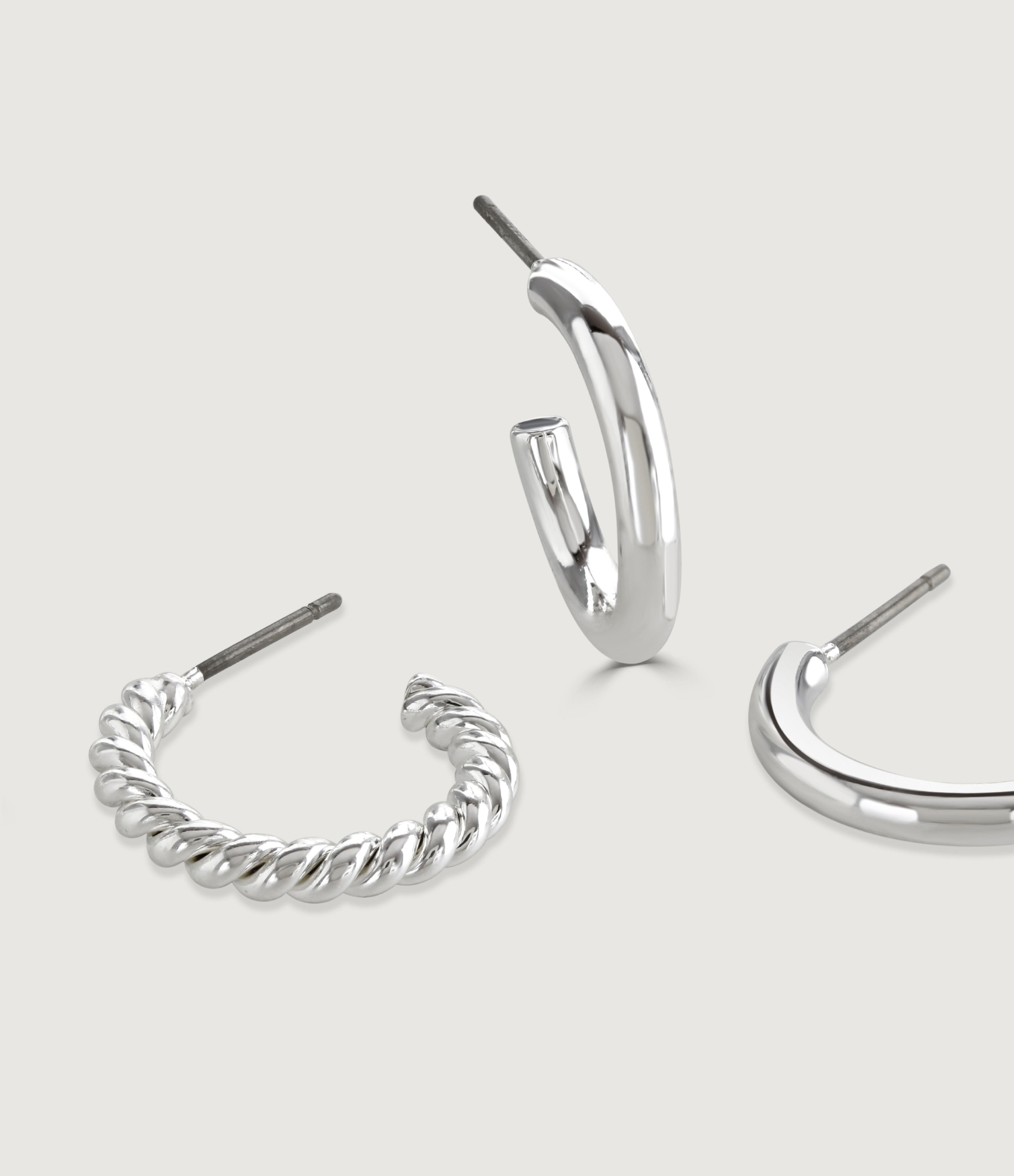 FREYA HOOP DUO - SILVER