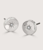 POLISHED SET OF TWO STUD EARRINGS