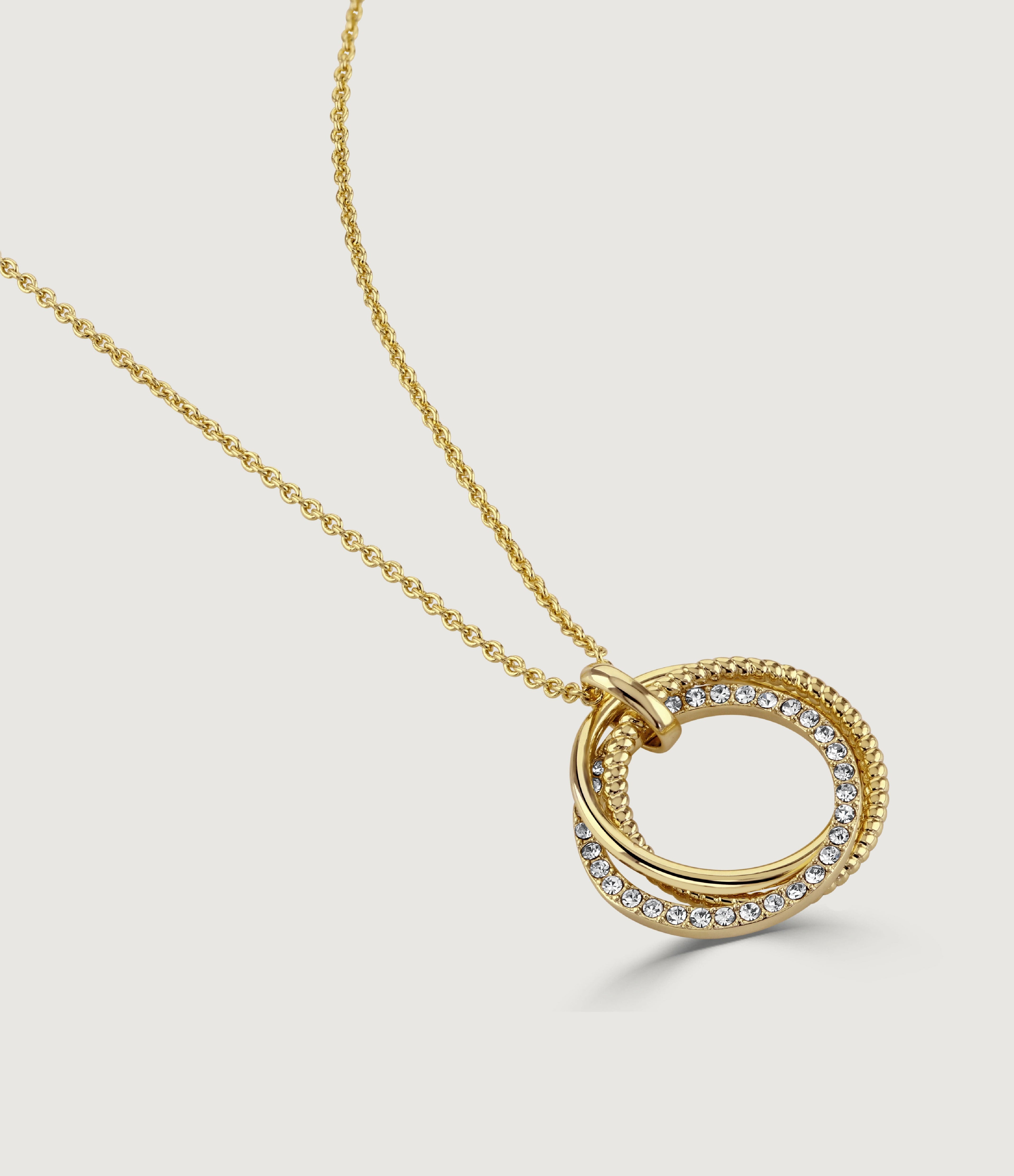 POLISHED TRIO HOOP PENDANT