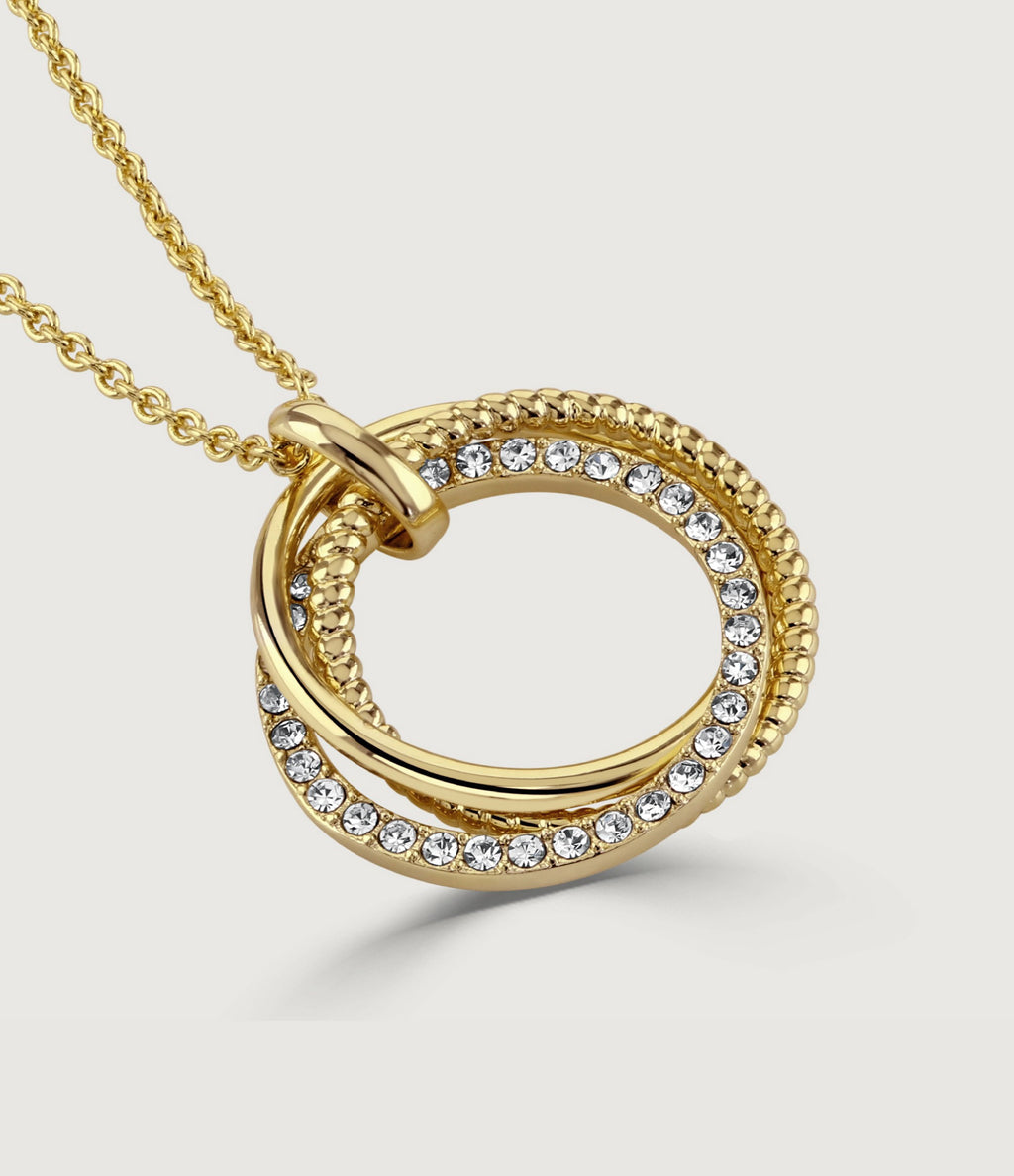 POLISHED TRIO HOOP PENDANT