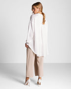 Ophelia Asymmetric Wrap Trousers | Light Beige