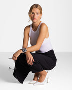 Ophelia Asymmetric Wrap Trousers | Black