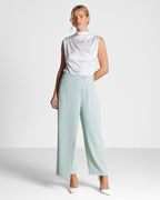 Ophelia Asymmetric Wrap Trousers | Mint
