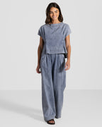 Brooke Boxy Top | Denim Blue