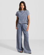 Brooke Boxy Top | Denim Blue