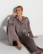 Cole Satin Trousers | Mink