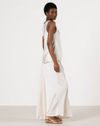 Demi Satin Vest Top | Ivory