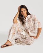 Roxie Lace Trousers | White