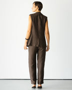 Maris Elastic Waist Trousers | Espresso Brown