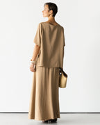 Esther Boxy Tee | Beige
