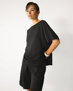 Esther Boxy Tee | Black