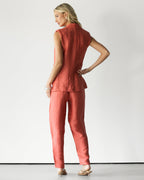 Maris Elastic Waist Trousers | Coral