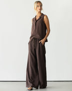 Sylvia Vest Top | Espresso Brown