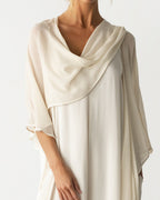 Brienne Lightweight Cape | Cream