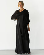 Brienne Lightweight Cape | Black