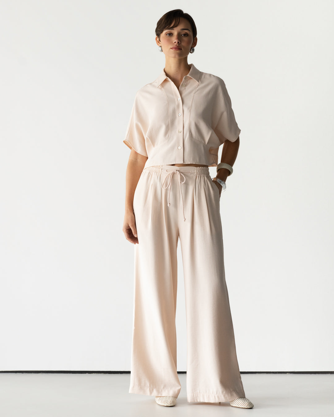 Serena Boxy Shirt | Dusty Pink