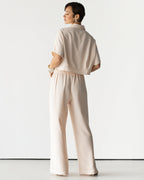 Serena Drawstring Trousers | Dusty Pink