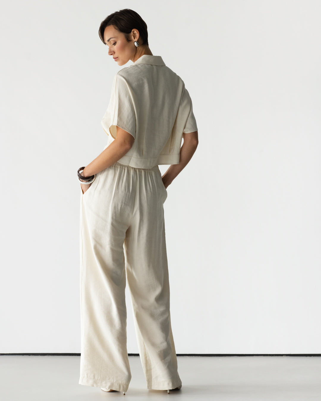 Serena Drawstring Trousers | Ivory