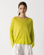 Amelie Lightweight Linen Top | Lime