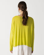 Amelie Lightweight Linen Top | Lime