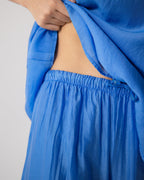 Clotilde Lightweight Elastic Waist Pants | Azure Blue