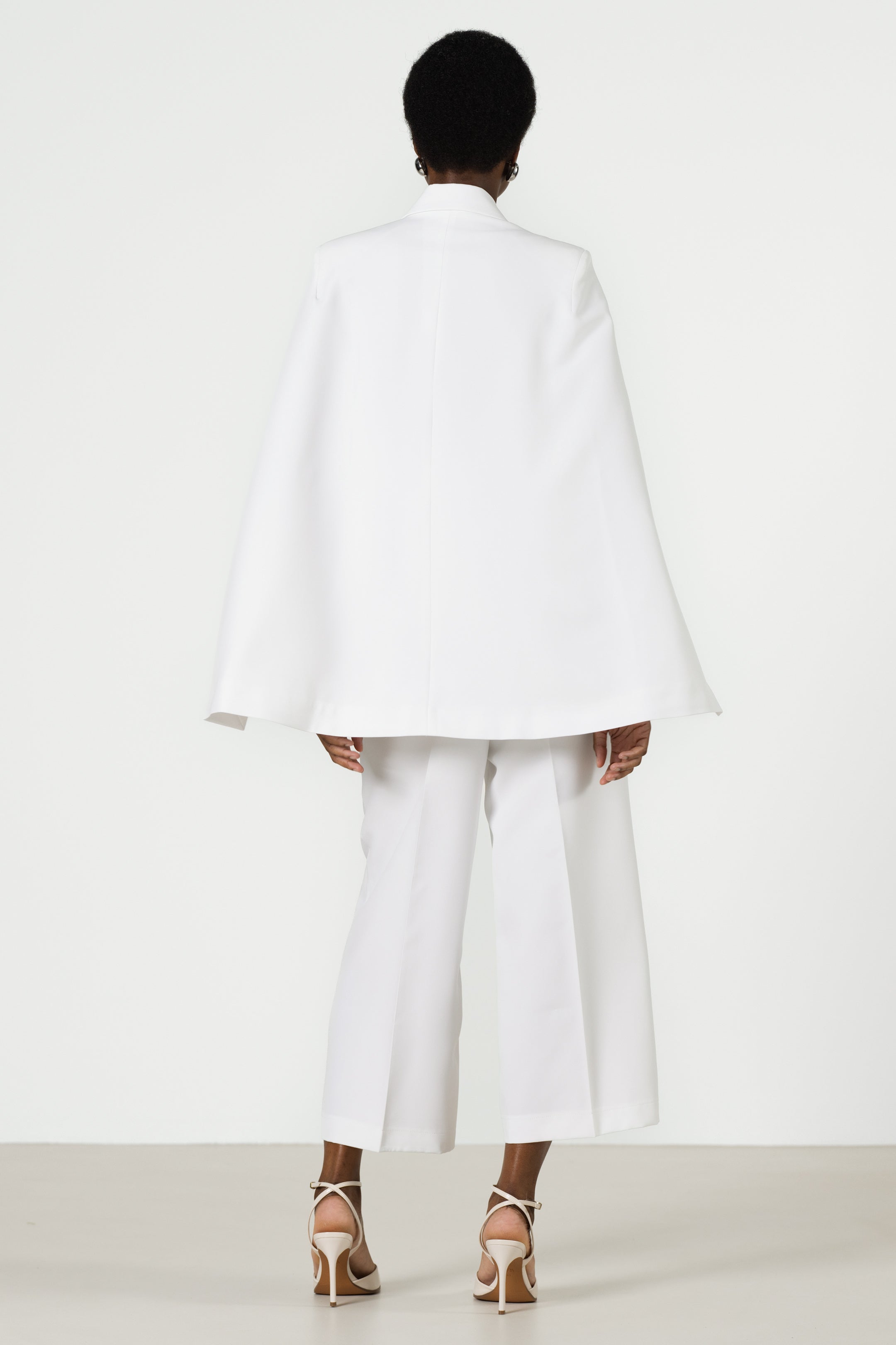 Spencer Tailored Elastic Waist Trousers | White
