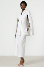 Spencer Tailored Elastic Waist Trousers | White