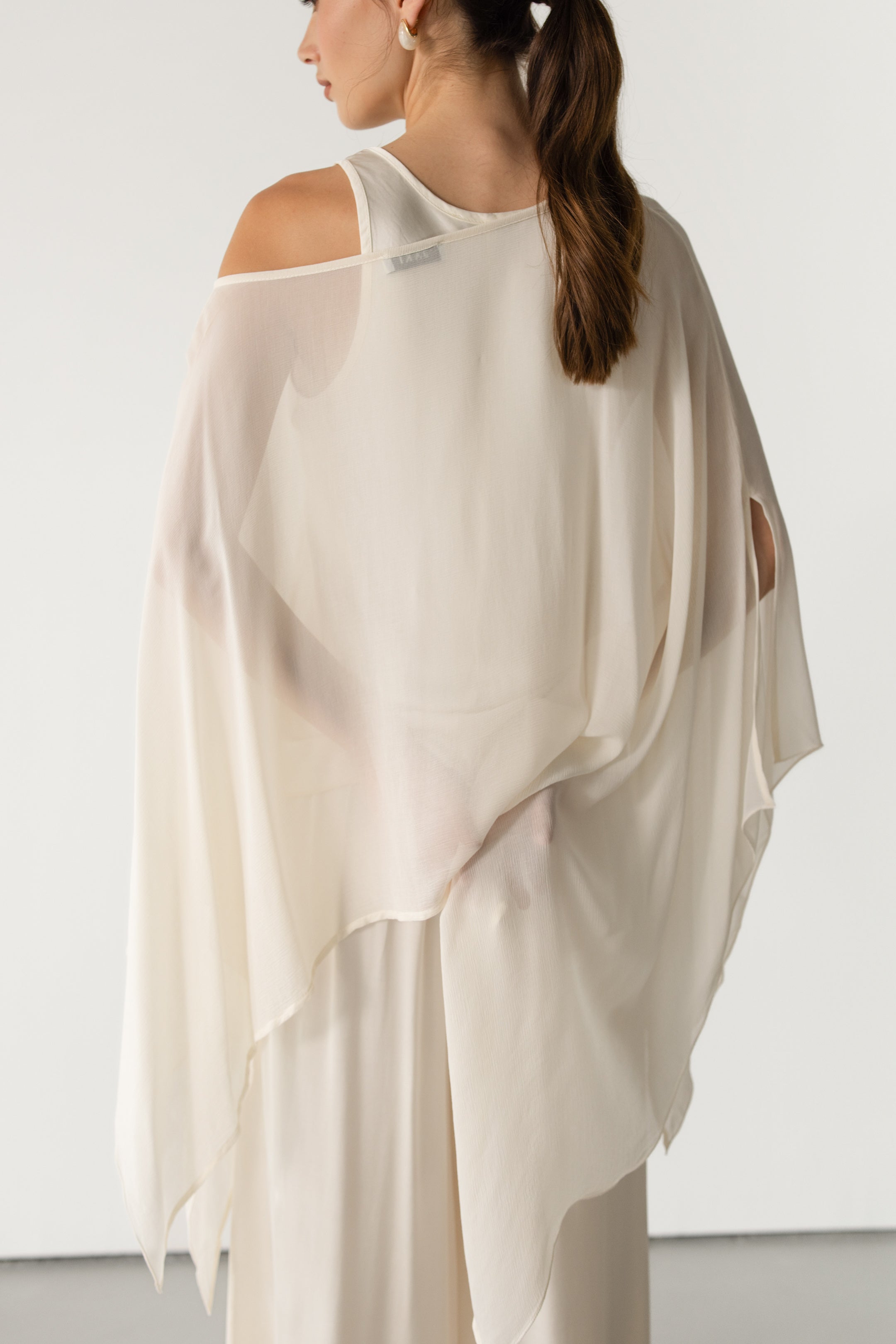 Emberly Lightweight Poncho | Cream