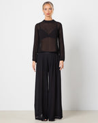 Lola Sheer Top | Black