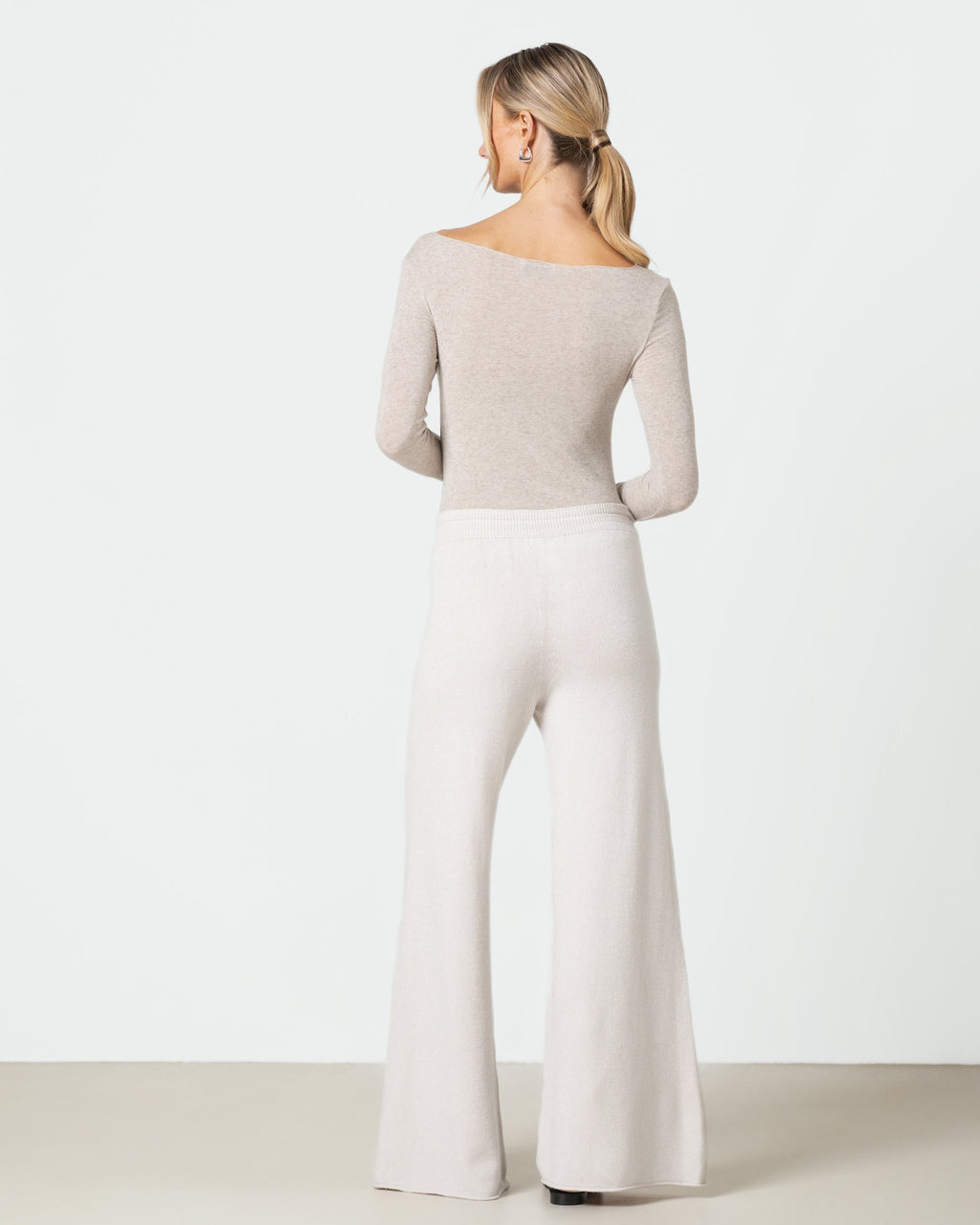 Mae Featherweight Boatneck Top | Oatmeal | Modal-Cashmere