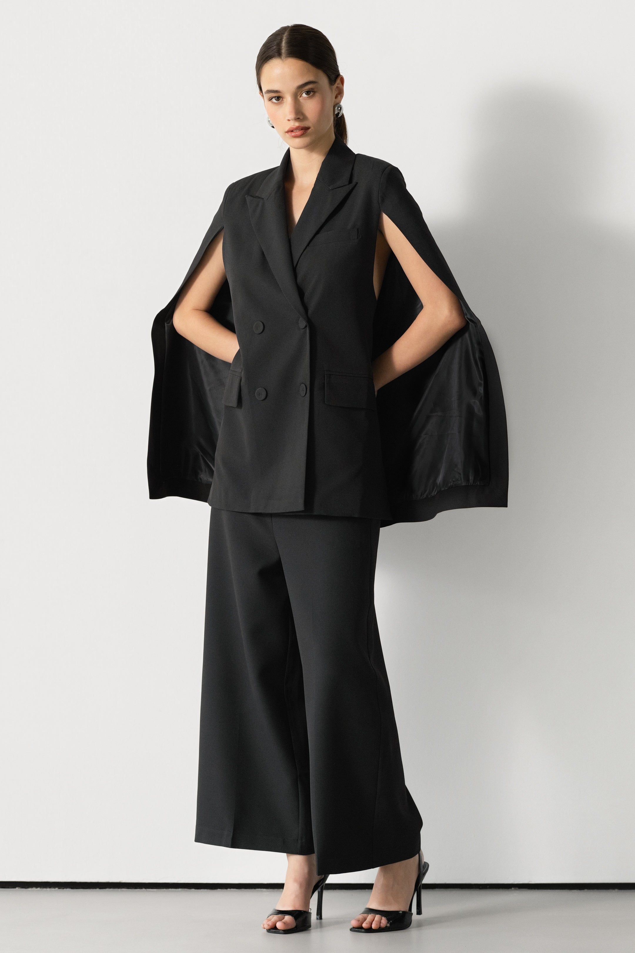 Spencer Tailored Elastic Waist Trousers | Black