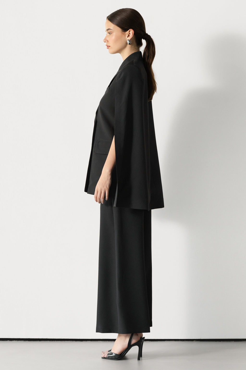 Spencer Tailored Elastic Waist Trousers | Black