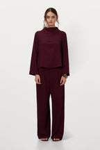 Lana Trousers | Burgundy