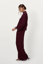 Lana Trousers | Burgundy