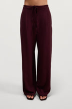 Lana Trousers | Burgundy