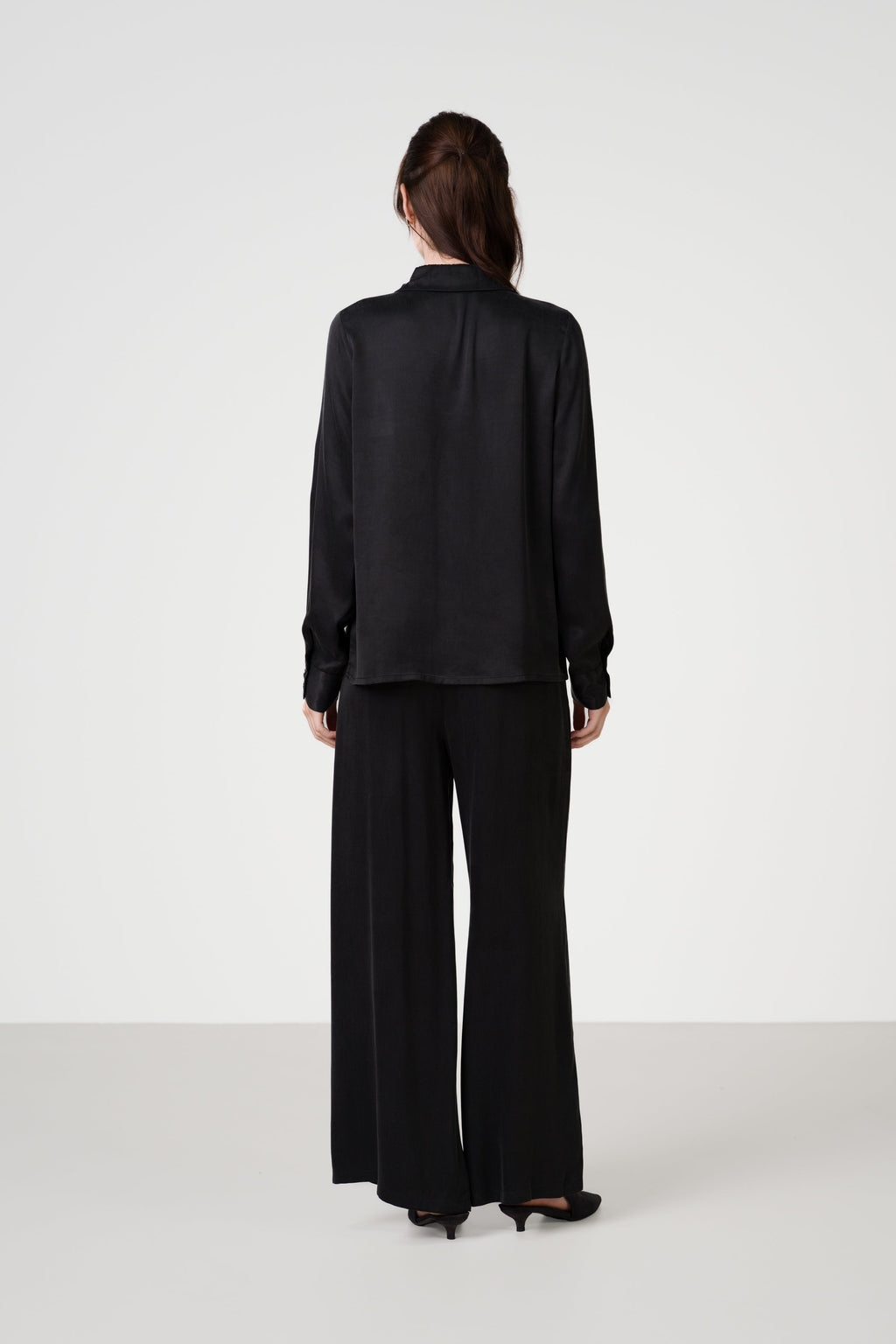 Grace Cupro Trousers | Black