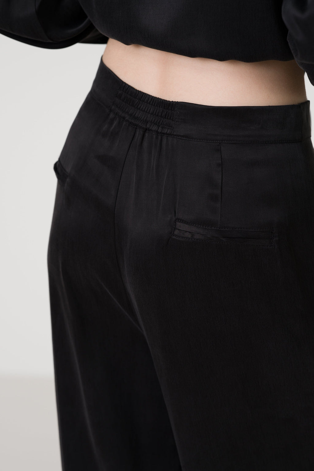 Grace Cupro Trousers | Black