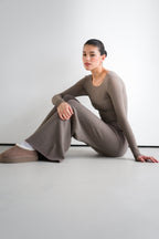 Mae Featherweight Boatneck Top | Mink | Modal-Cashmere