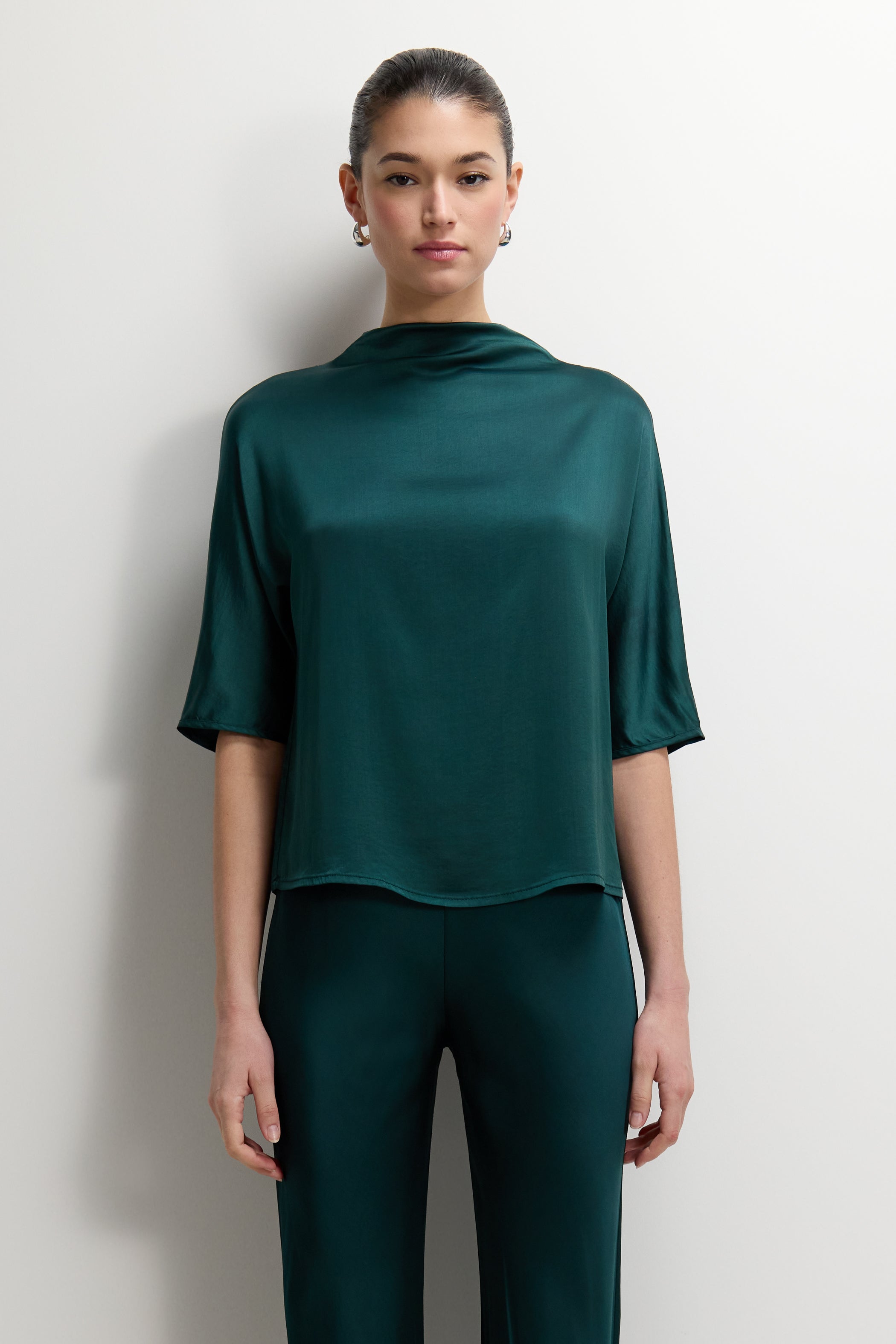 Genevieve Back Tie Top | Teal