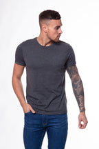 Crew Neck Pocket Roll T-Shirt