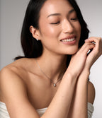 BUCKLEY LUXE - SILVER BEZEL SETTING OVAL NECKLACE