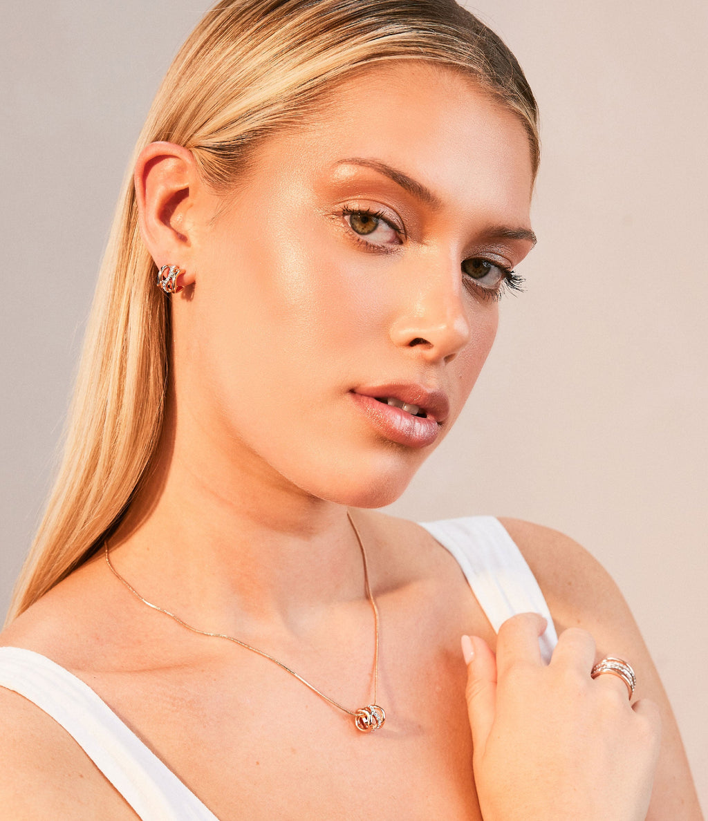 BAYSWATER TWO-TONE ROSE AND RHD BANGLE