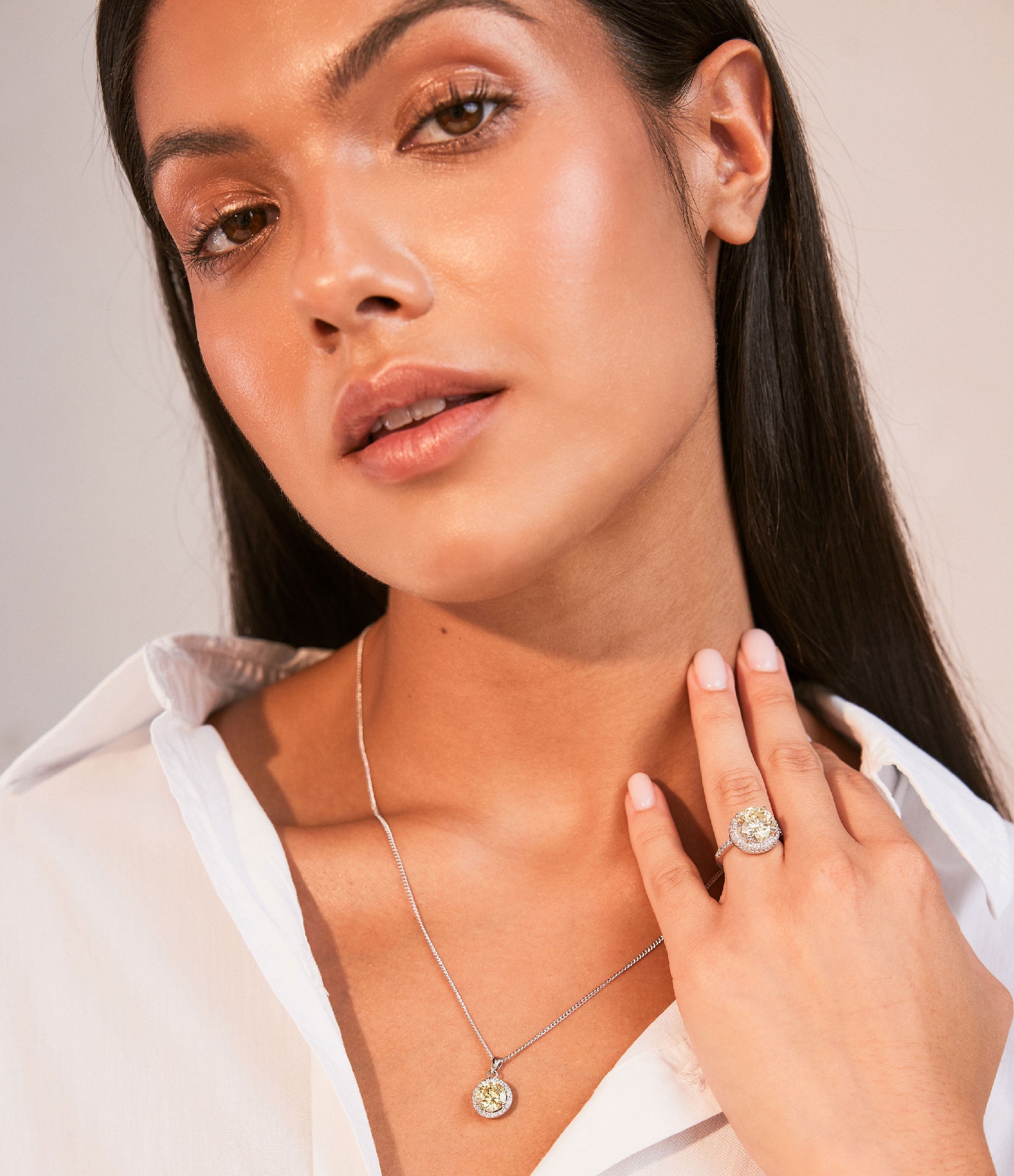 THE CARAT COLLECTION - CANARY SPARKLE SOLITAIRE RING